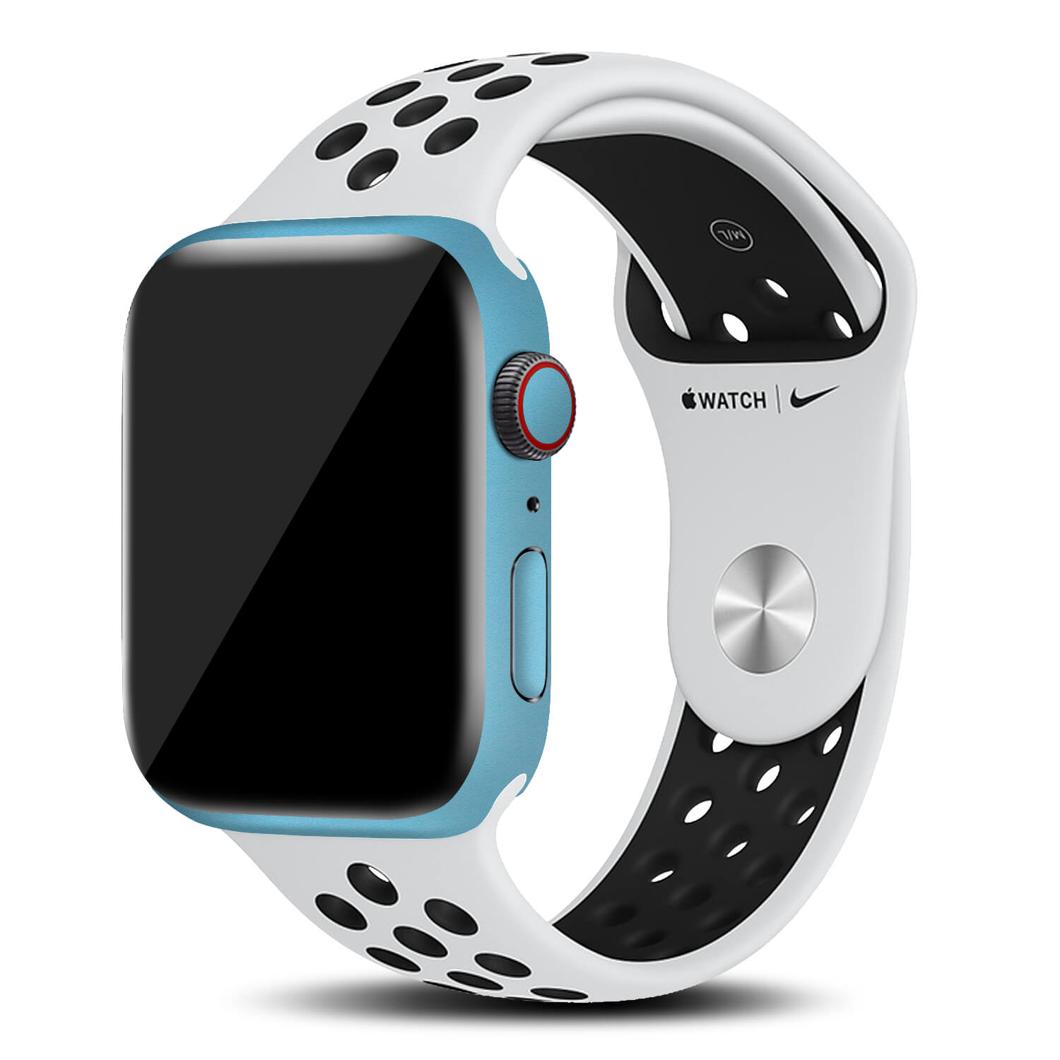 Apple Watch Series 6 Textured Matt Light Blue Skins (40mm)