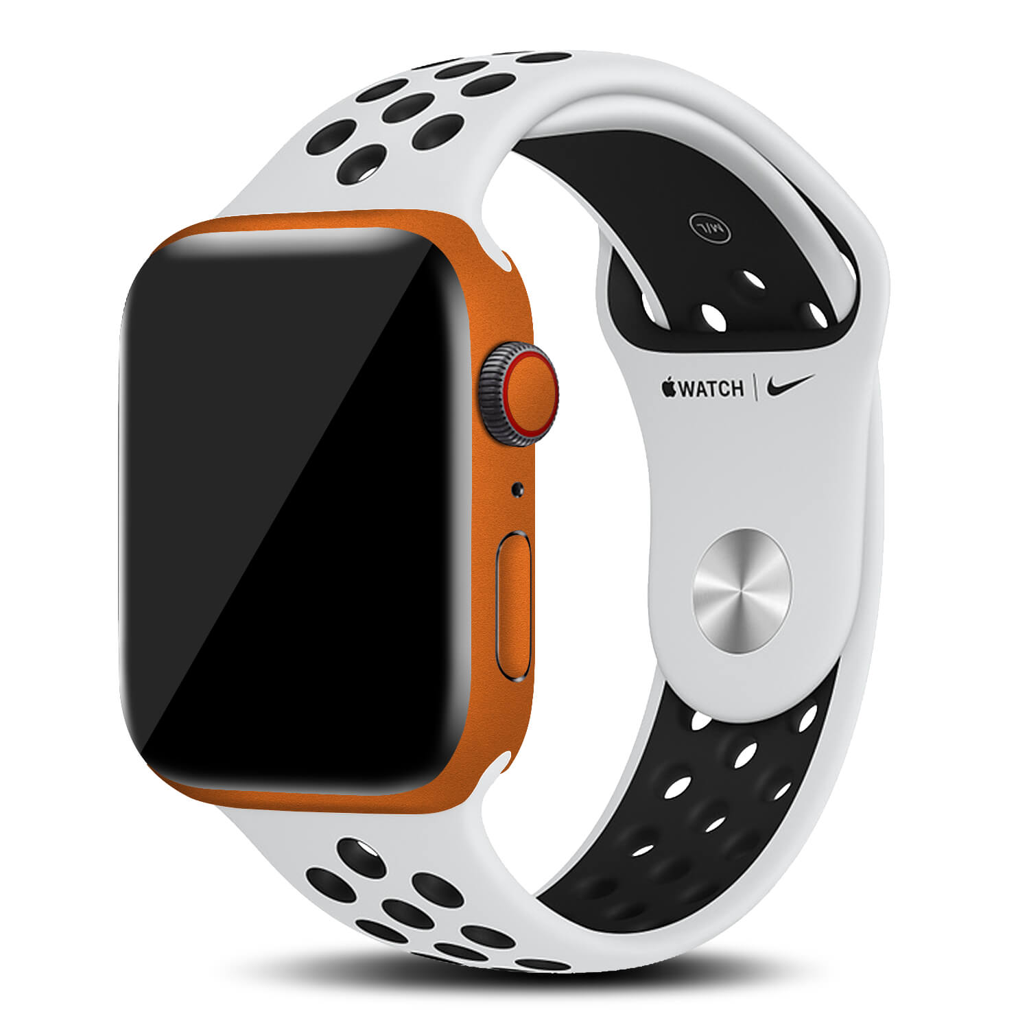 Apple Watch Series 6 Textured Matt Orange Skins (40mm)