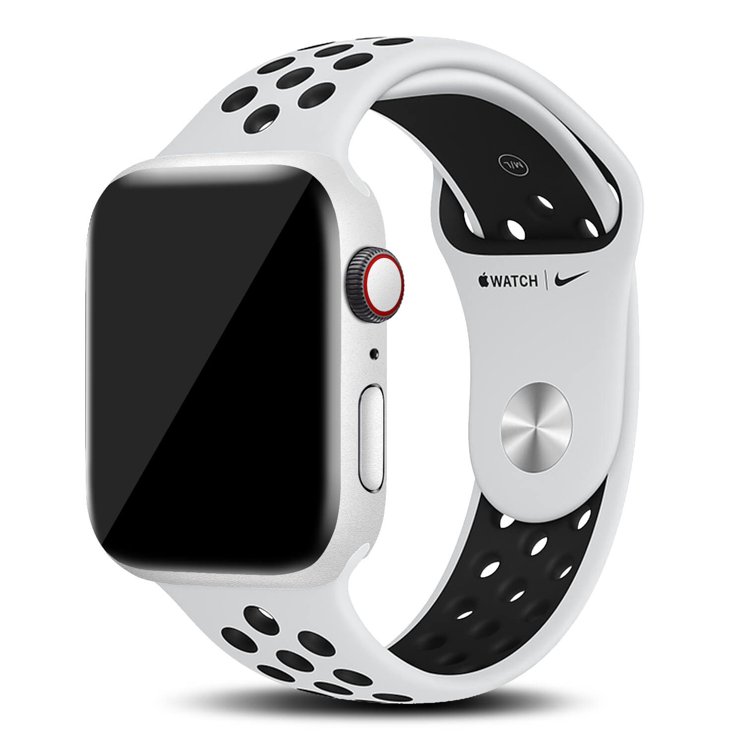 Apple Watch Series 6 Textured Matt White Skins (44mm)