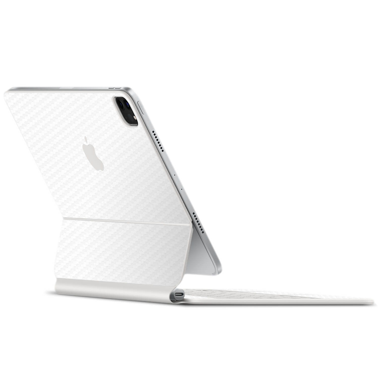 Apple iPad Pro Magic Keyboard 12.9" (2021, Gen 5) White carbon fibre skins