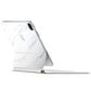 Apple iPad Pro Magic Keyboard 12.9" (2022, Gen 6) White marble skins