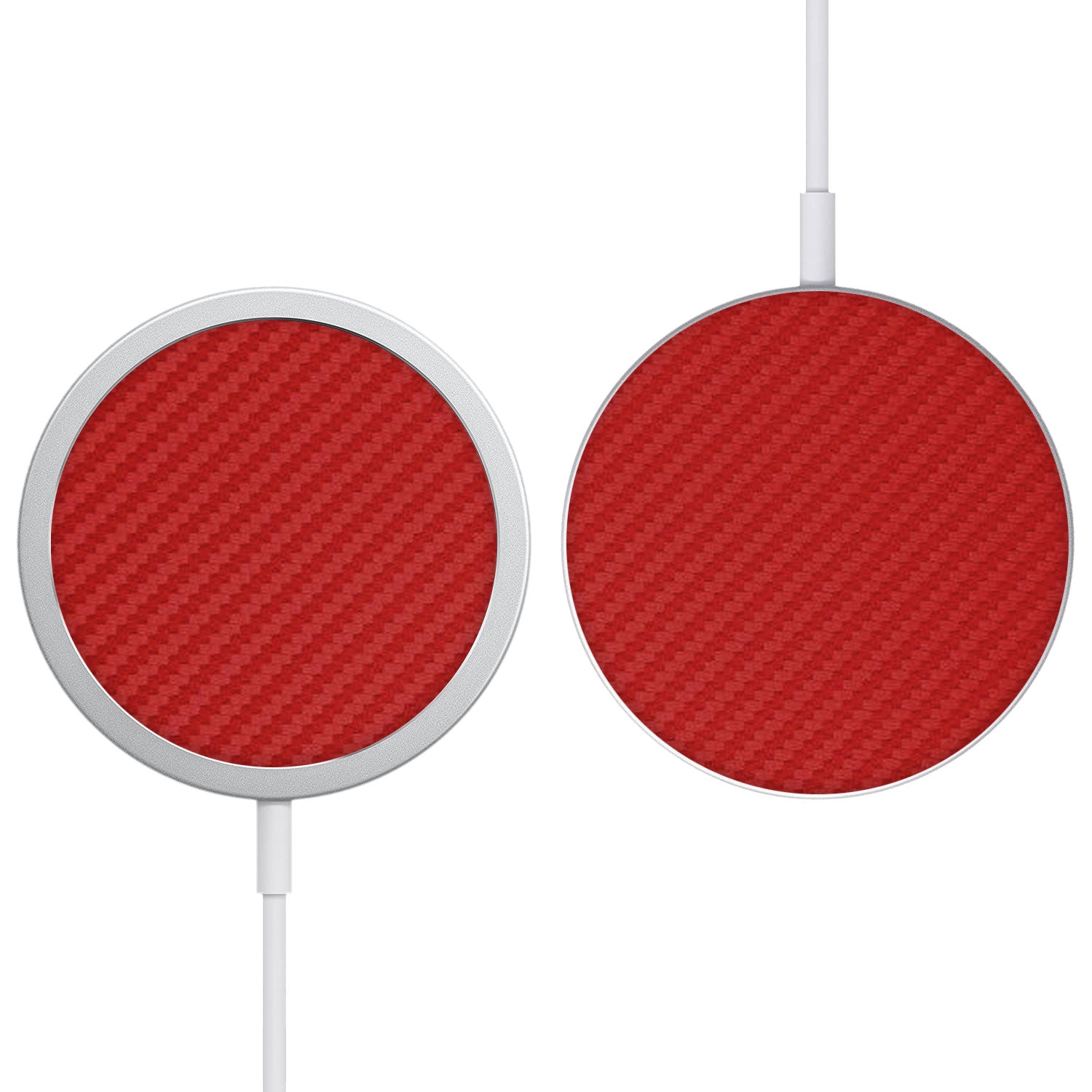 Apple MagSafe Charger Red carbon fibre skins