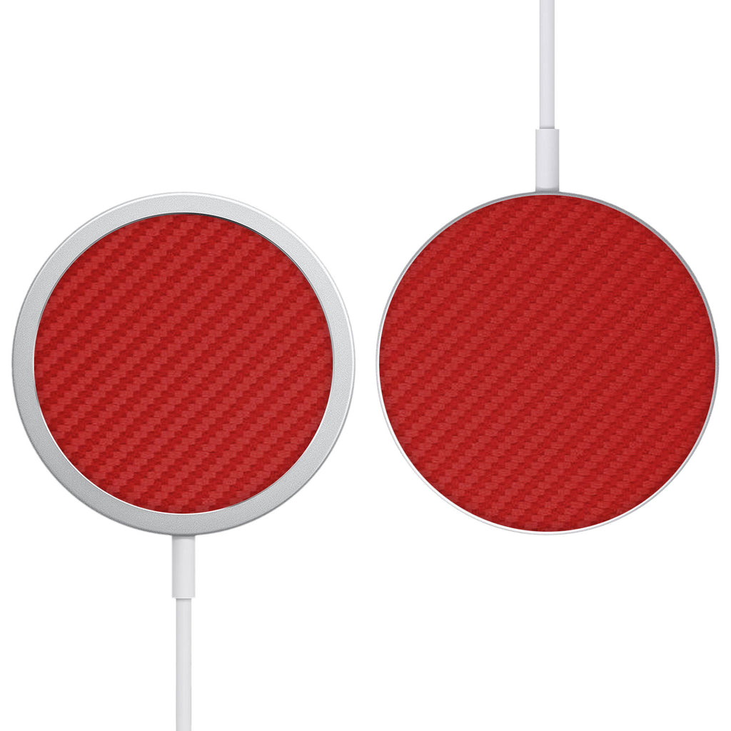 Apple MagSafe Charger Red carbon fibre skins