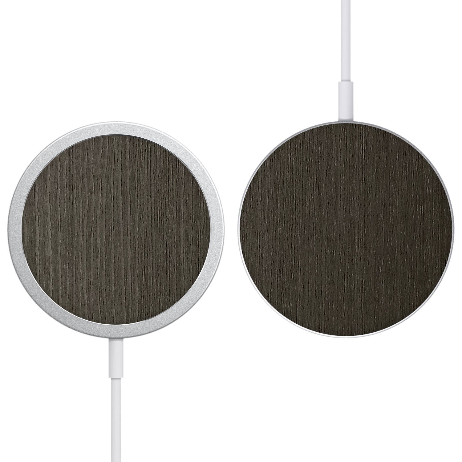 Apple MagSafe Charger Silverblack wood skins