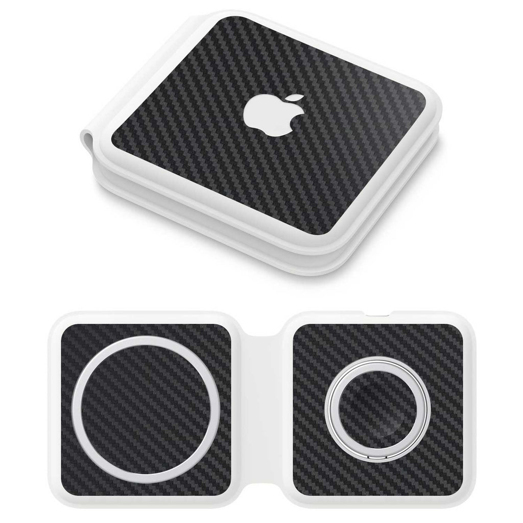 Apple MagSafe Duo Charger Black carbon fibre skins