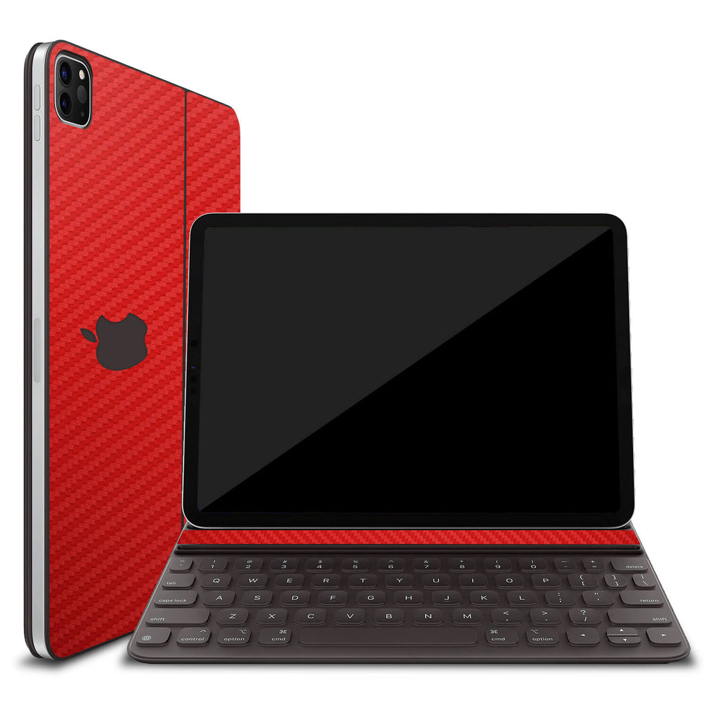 Apple Smart Keyboard Folio 12.9" Red Carbon Fibre Skins