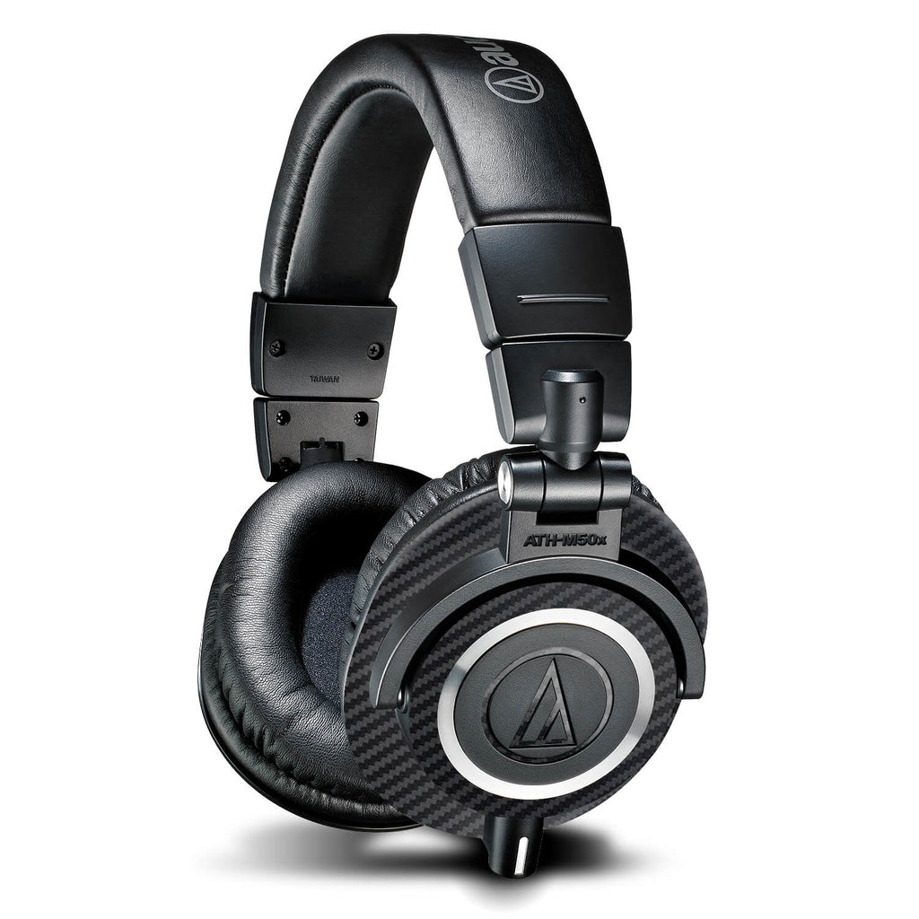Audio Technica ATH-M50X Black carbon fibre skins