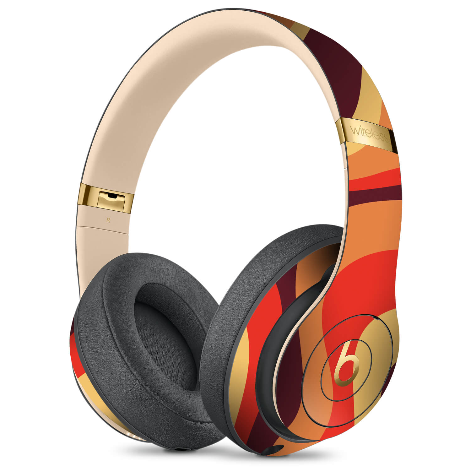 Beats Studio 3 Wireless Abstract lava skins
