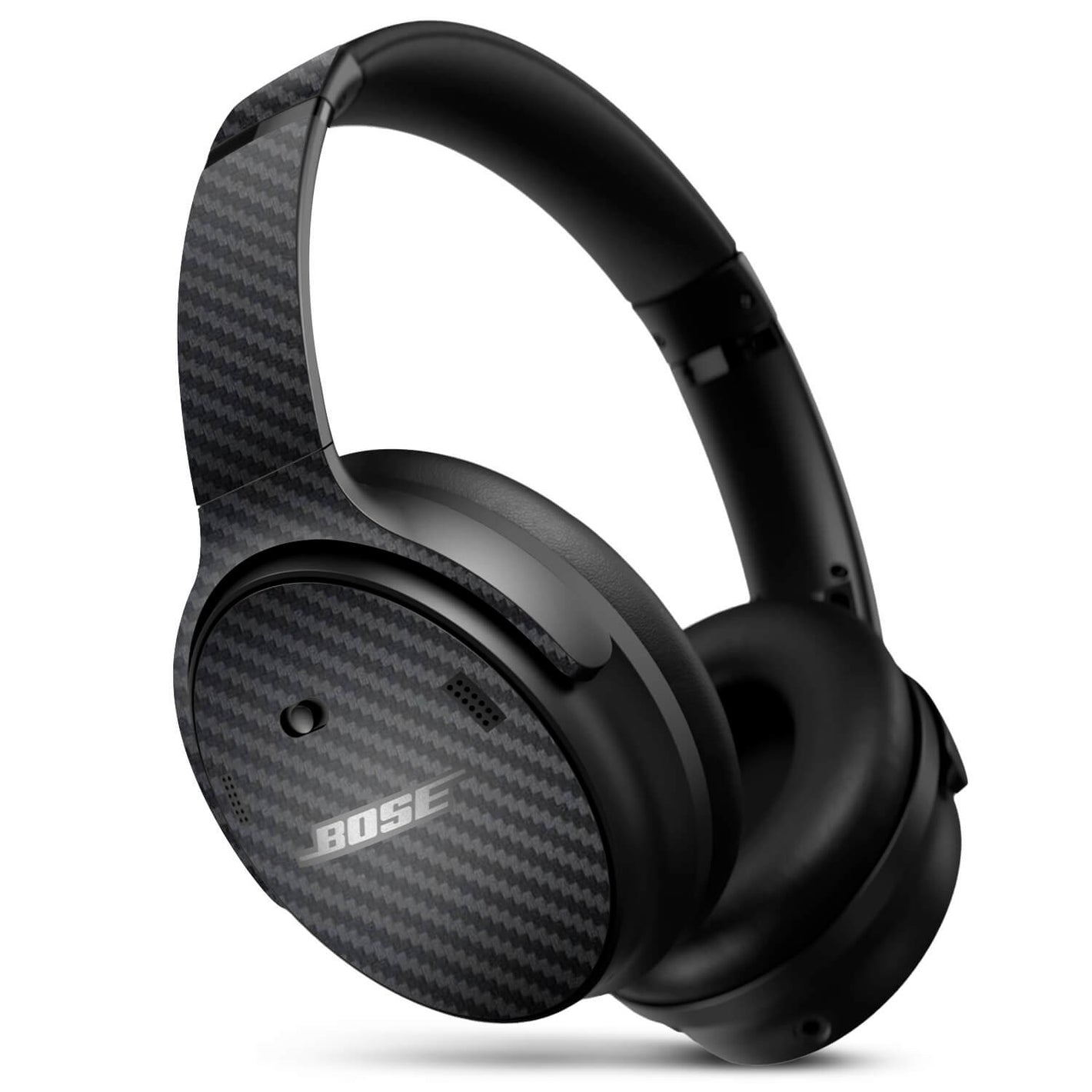 Bose QC45 Headphone Black carbon fibre skins