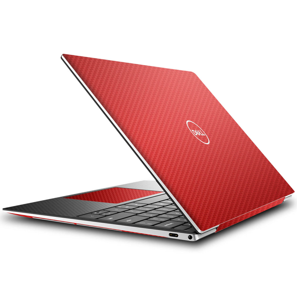 Dell XPS 13 (9300) Red Carbon Fibre Skins