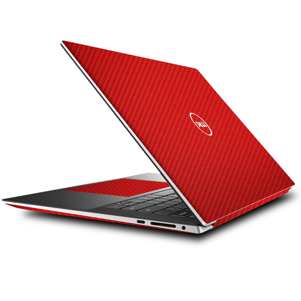 Dell XPS 15 (9500) Red Carbon Fibre Skins