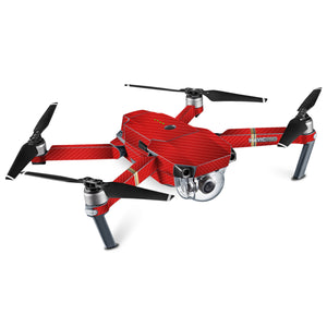 DJI Mavic Pro Red Carbon Fibre Skins