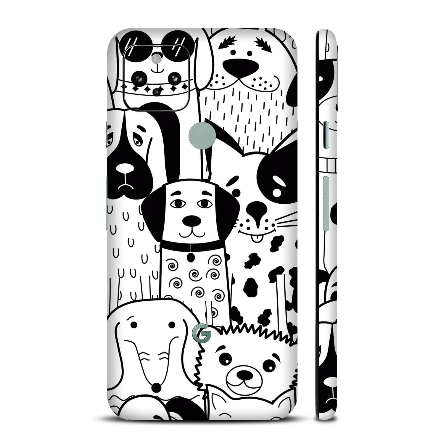 Google Pixel 5 Doodles dog skins
