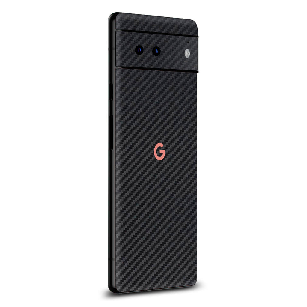 Google Pixel 6 Black carbon fibre skins