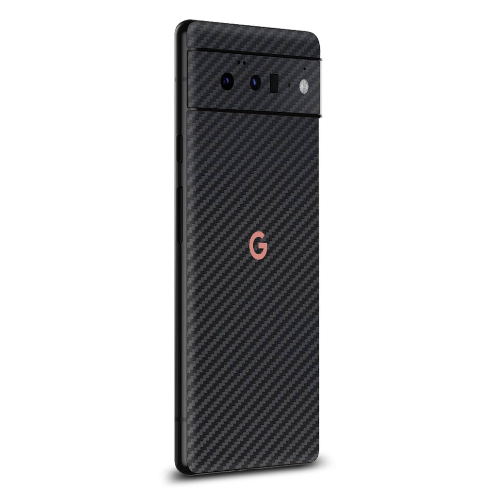 Google Pixel 6 Pro Black carbon fibre skins