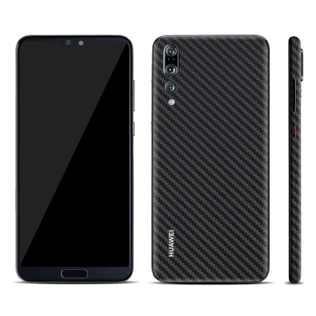 Huawei P20 Pro Black Carbon Fibre Skins