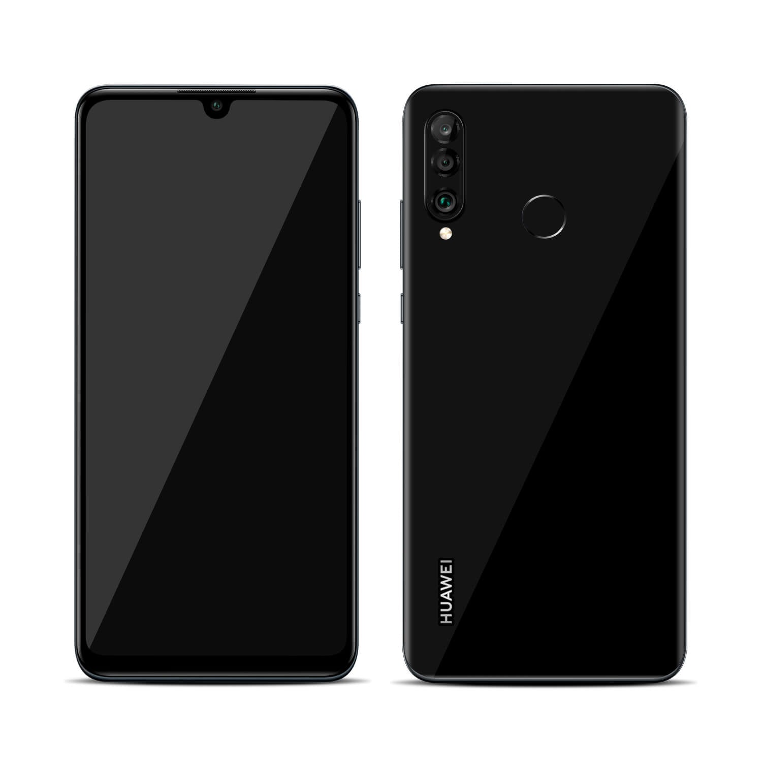 Huawei P30 Lite Black Gloss Skins