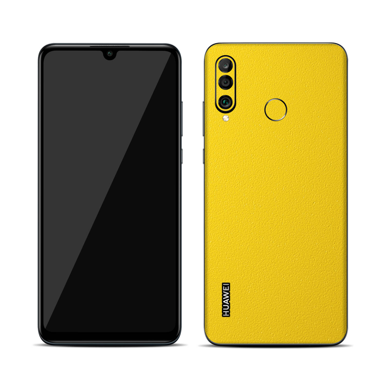 Huawei P30 Lite Textured Matt Yellow Skins