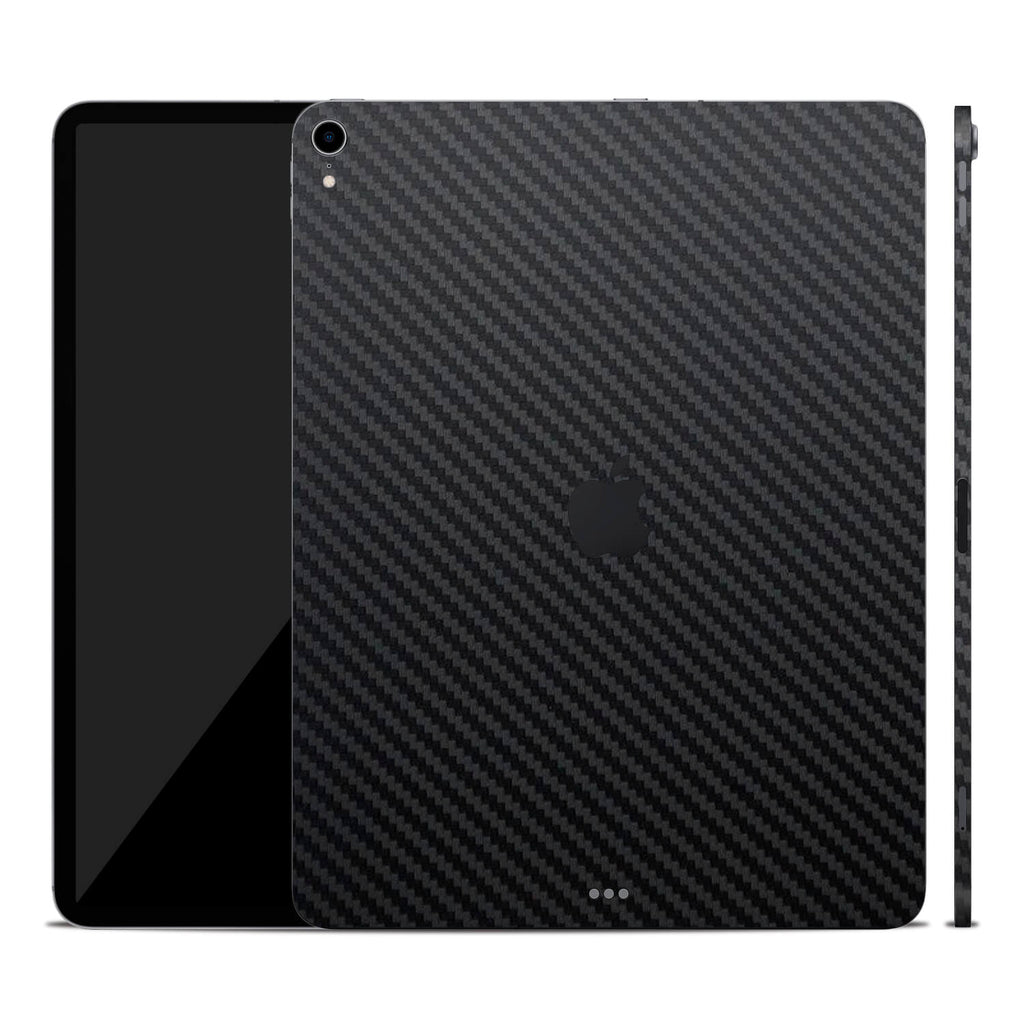 iPad Pro 12.9" (2018, Gen 3) Black Carbon Fibre Skins