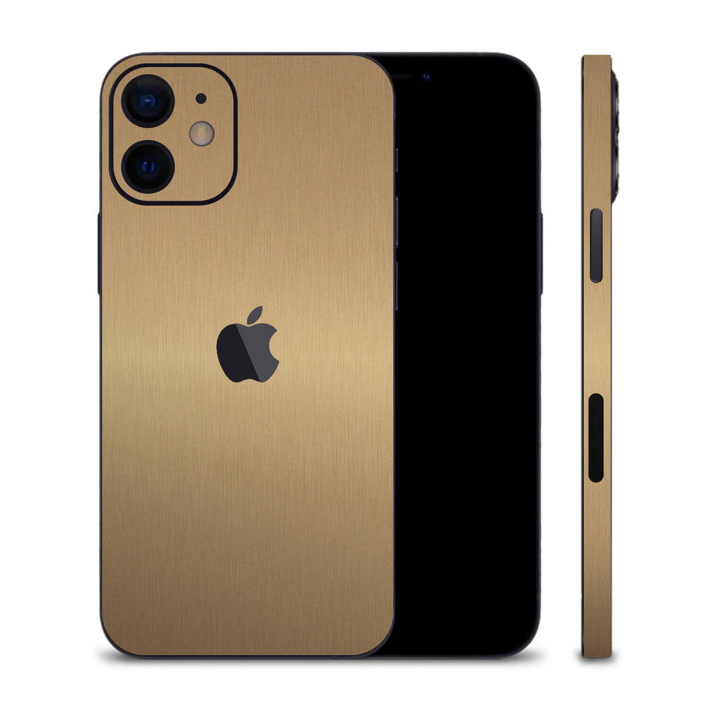 iPhone 12 Brushed Gold Skins