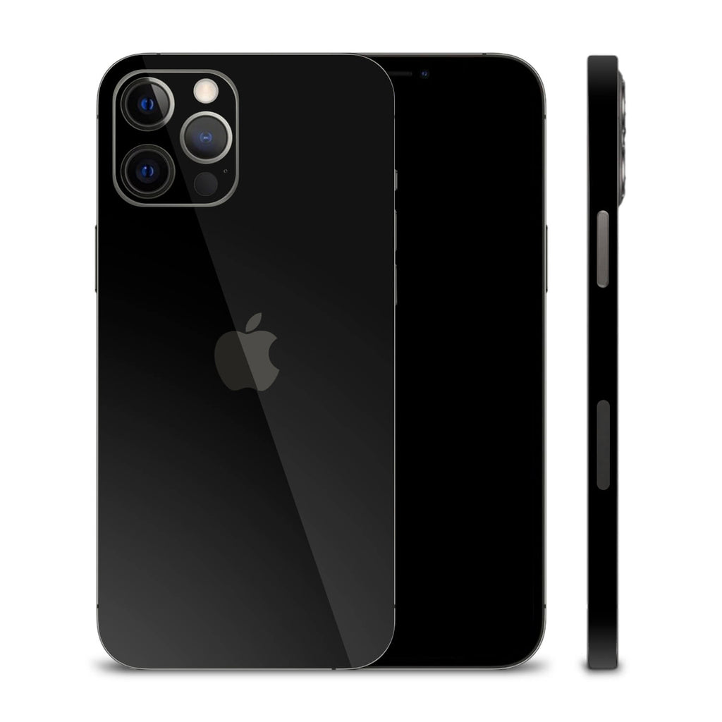 iPhone 12 Pro Max Black Gloss Skins