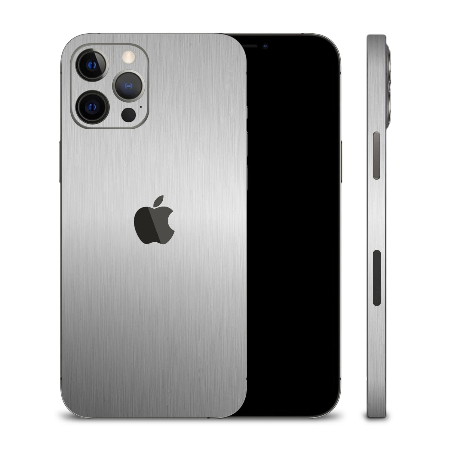 iPhone 12 Pro Brushed Aluminium Skins