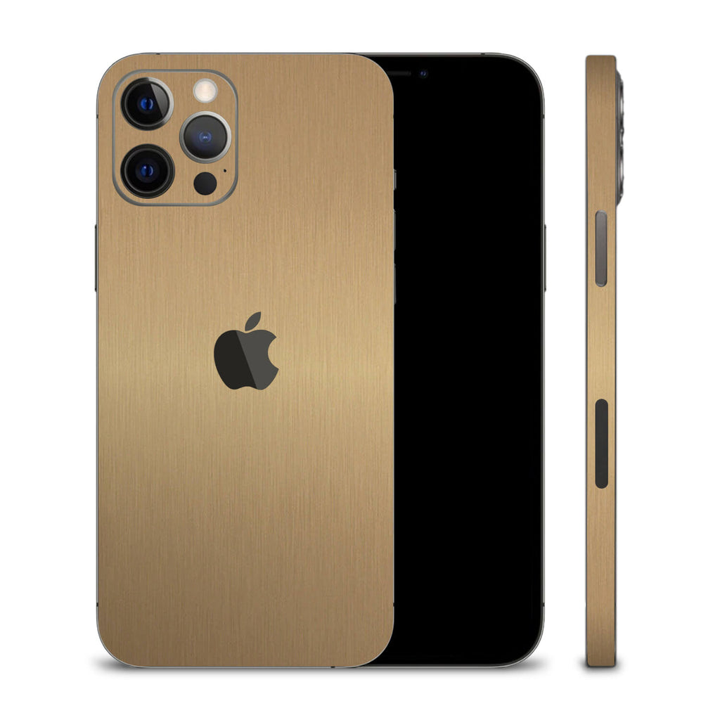 iPhone 12 Pro Max Brushed Gold Skins