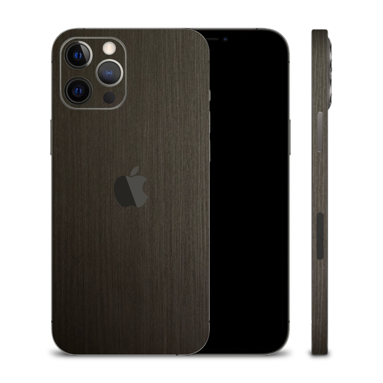 iPhone 12 Pro Max Silverblack Wood Skins