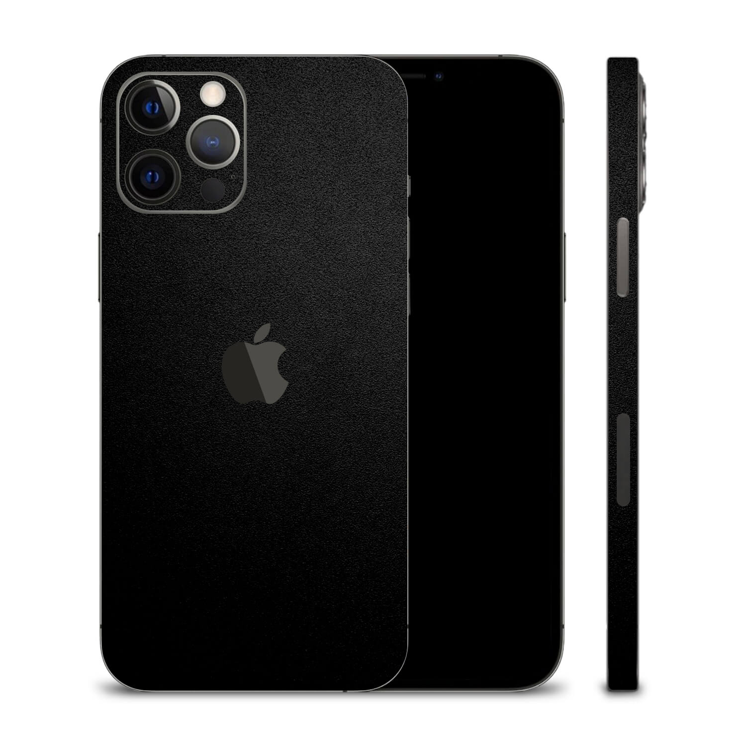 iPhone 12 Pro Textured Matt Black Skins