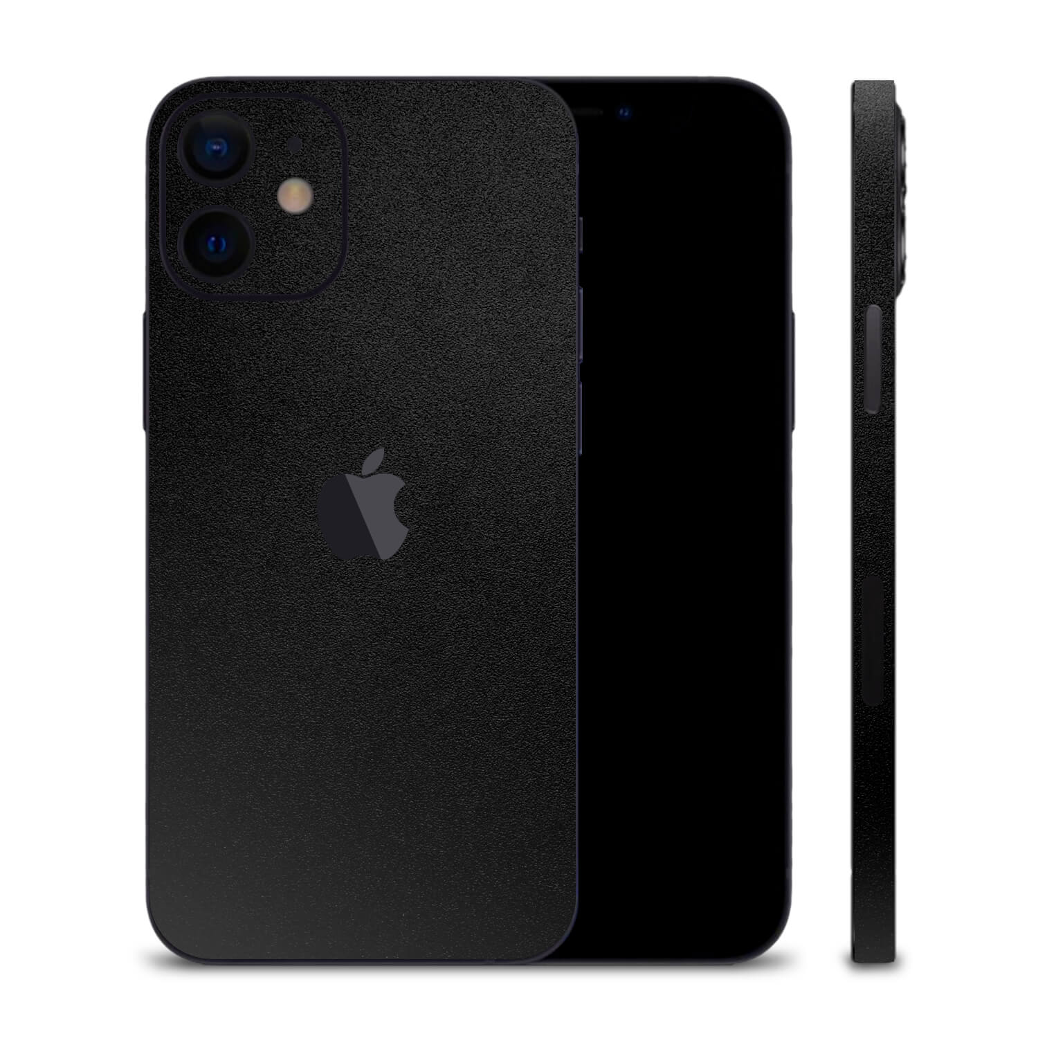 iPhone 12 Textured Matt Black Skins