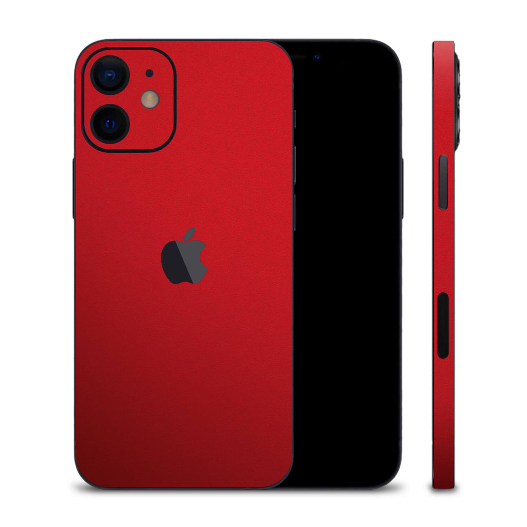 iPhone 12 Textured Matt Red Skins