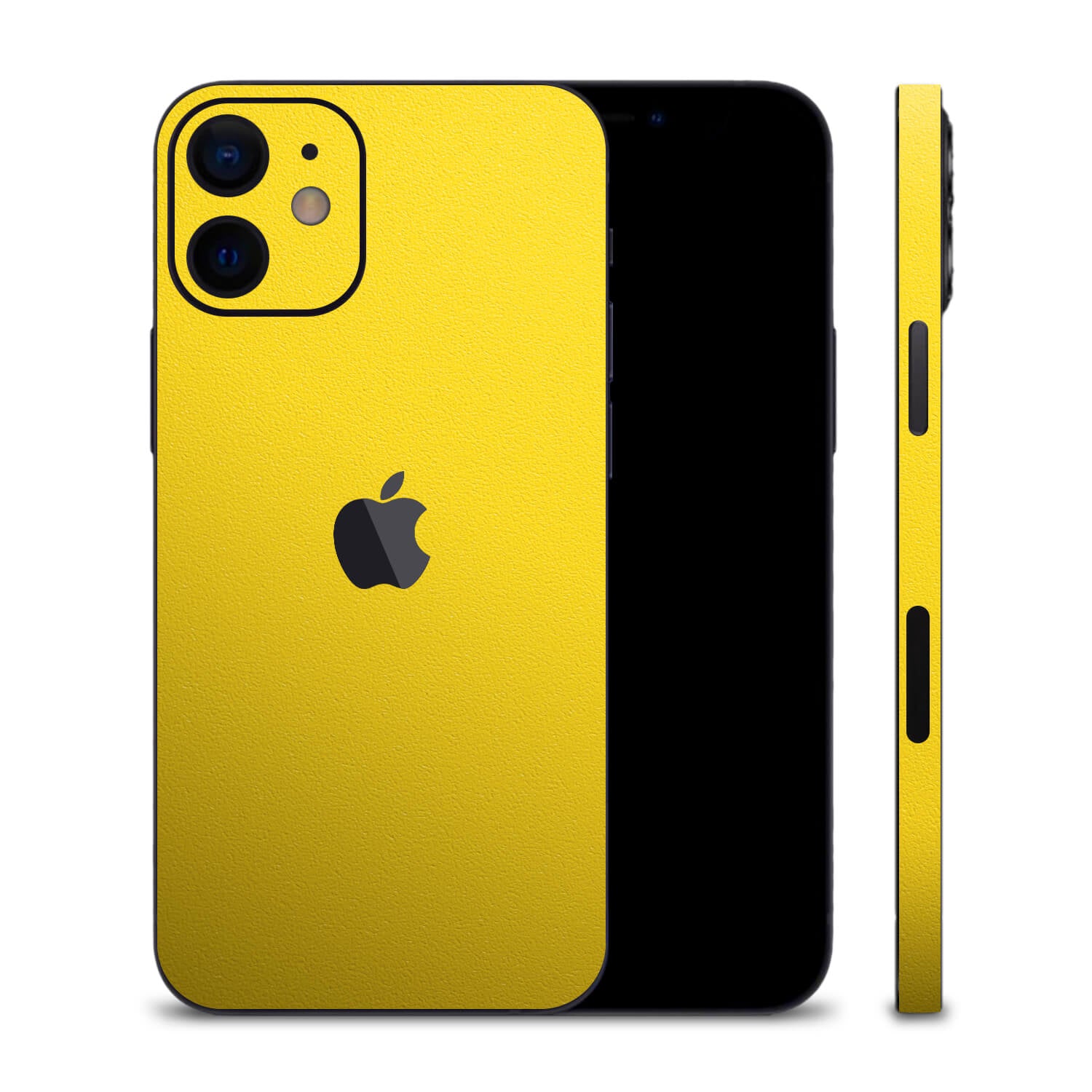 iPhone 12 Textured Matt Yellow Skins