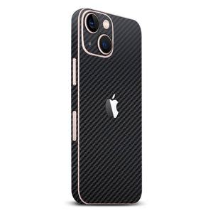 iPhone 13 Mini Black carbon fibre skins