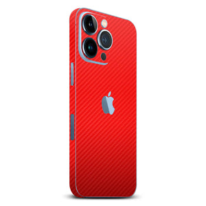 iPhone 13 Pro Max Red carbon fibre skins