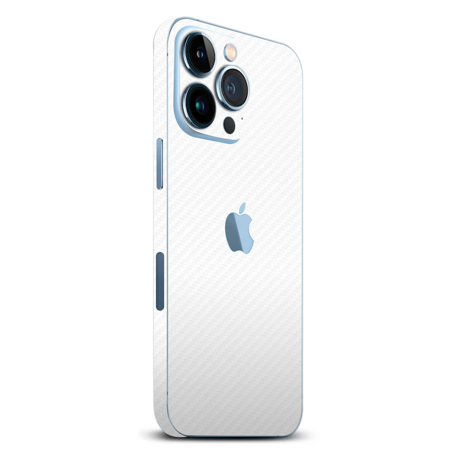 iPhone 13 Pro Max White carbon fibre skins