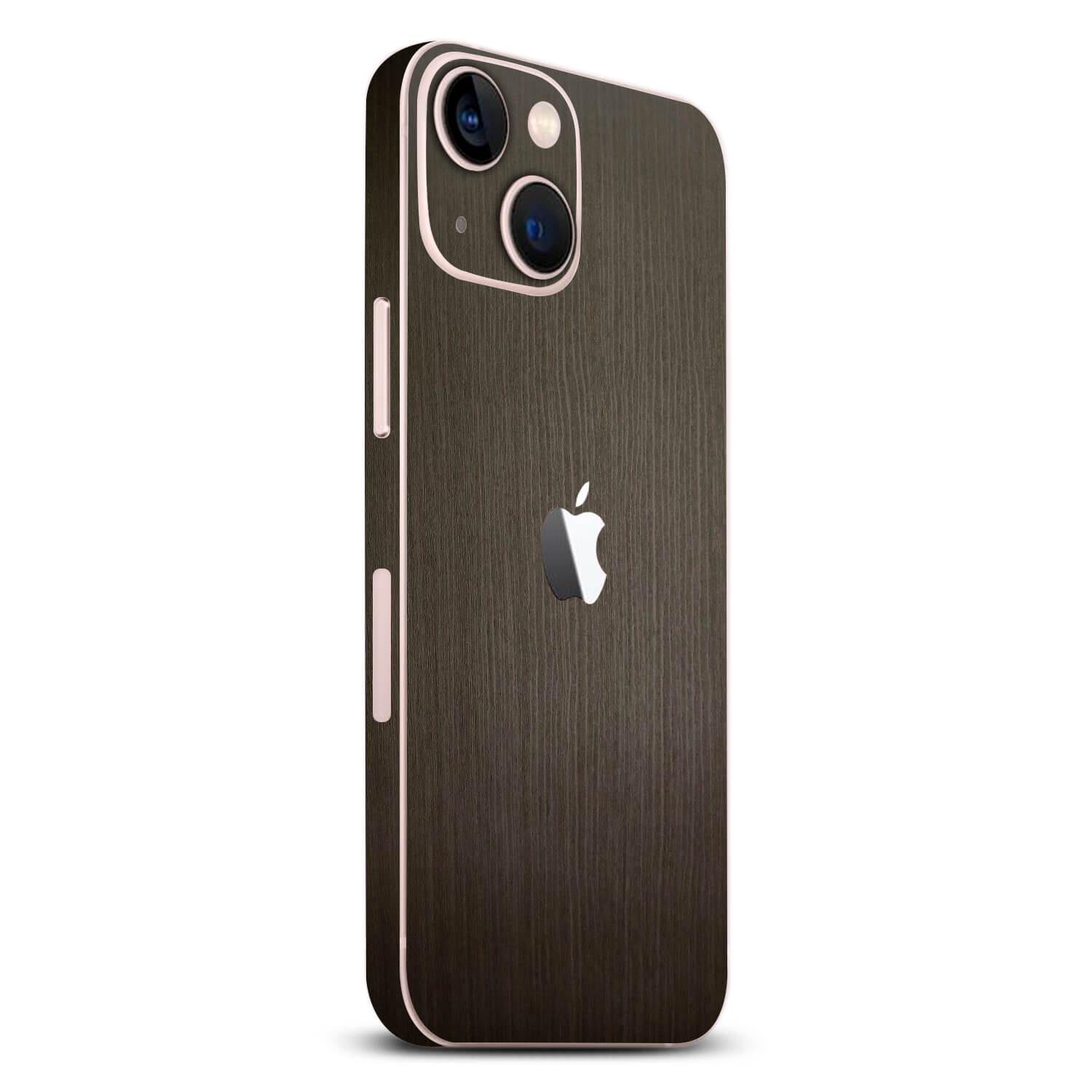 iPhone 13 Silverblack wood skins