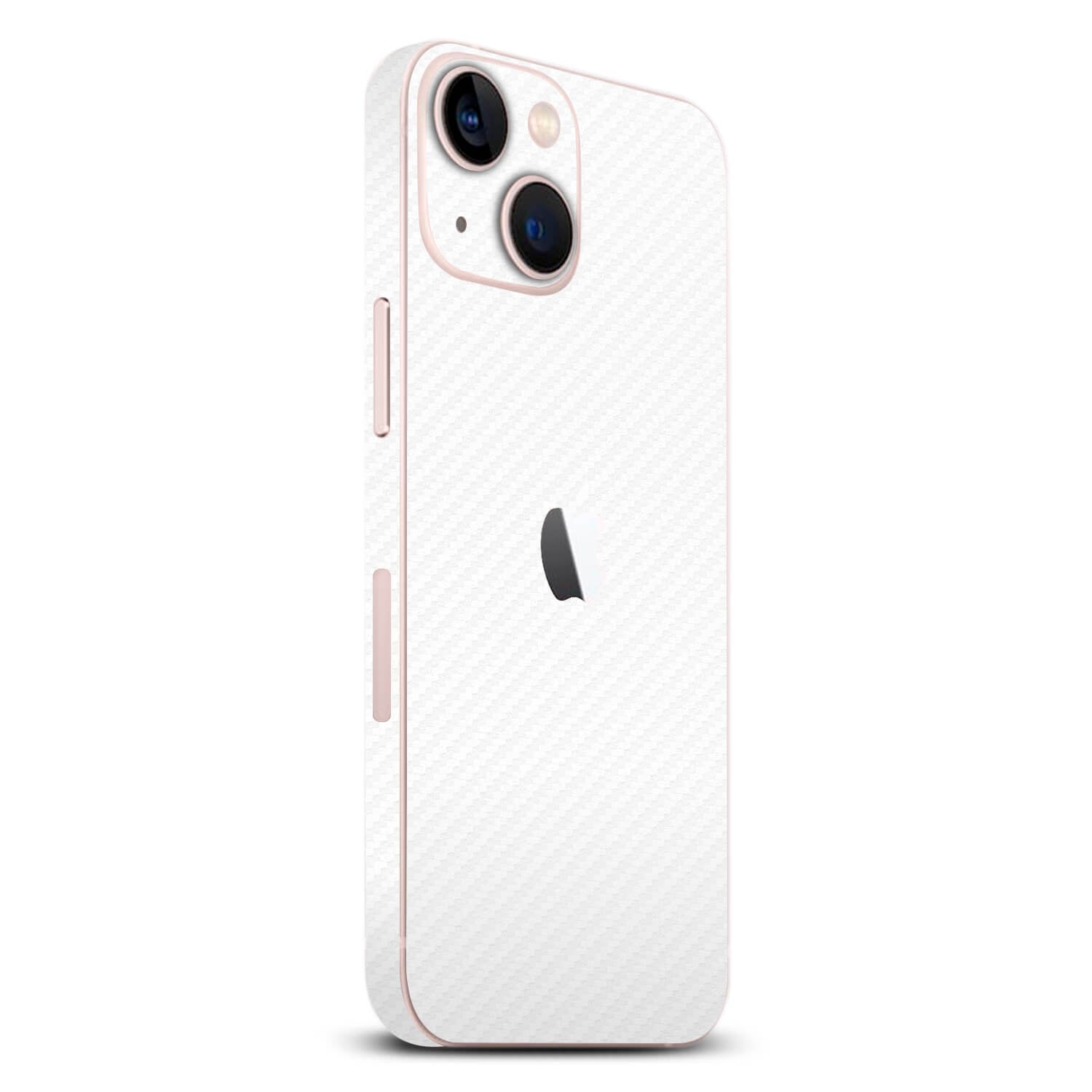 iPhone 13 White carbon fibre skins