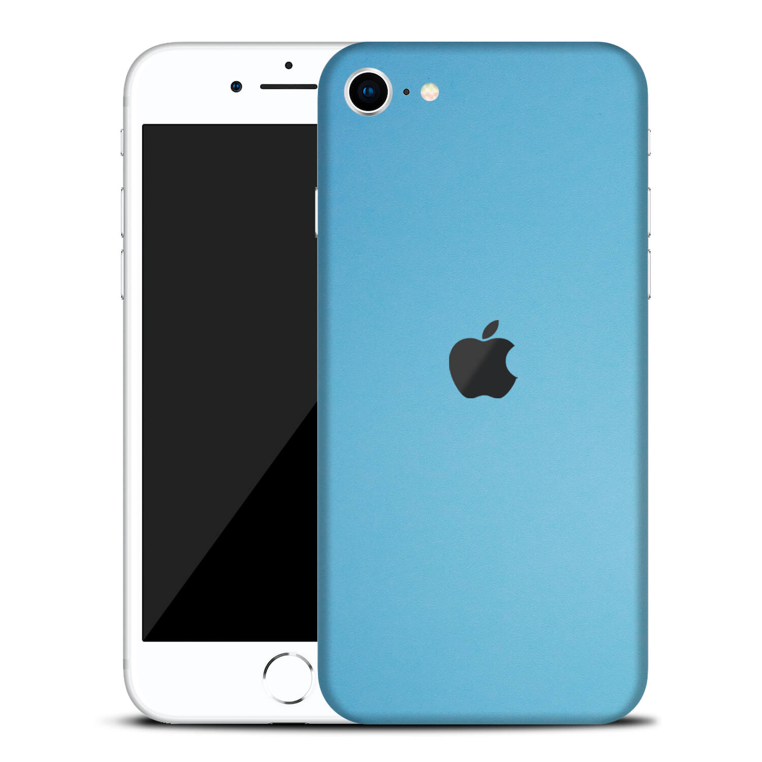 iPhone SE (2020, Gen 2) Textured Matt Light Blue Skins