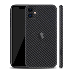 iPhone 11 Black Carbon Fibre Skins