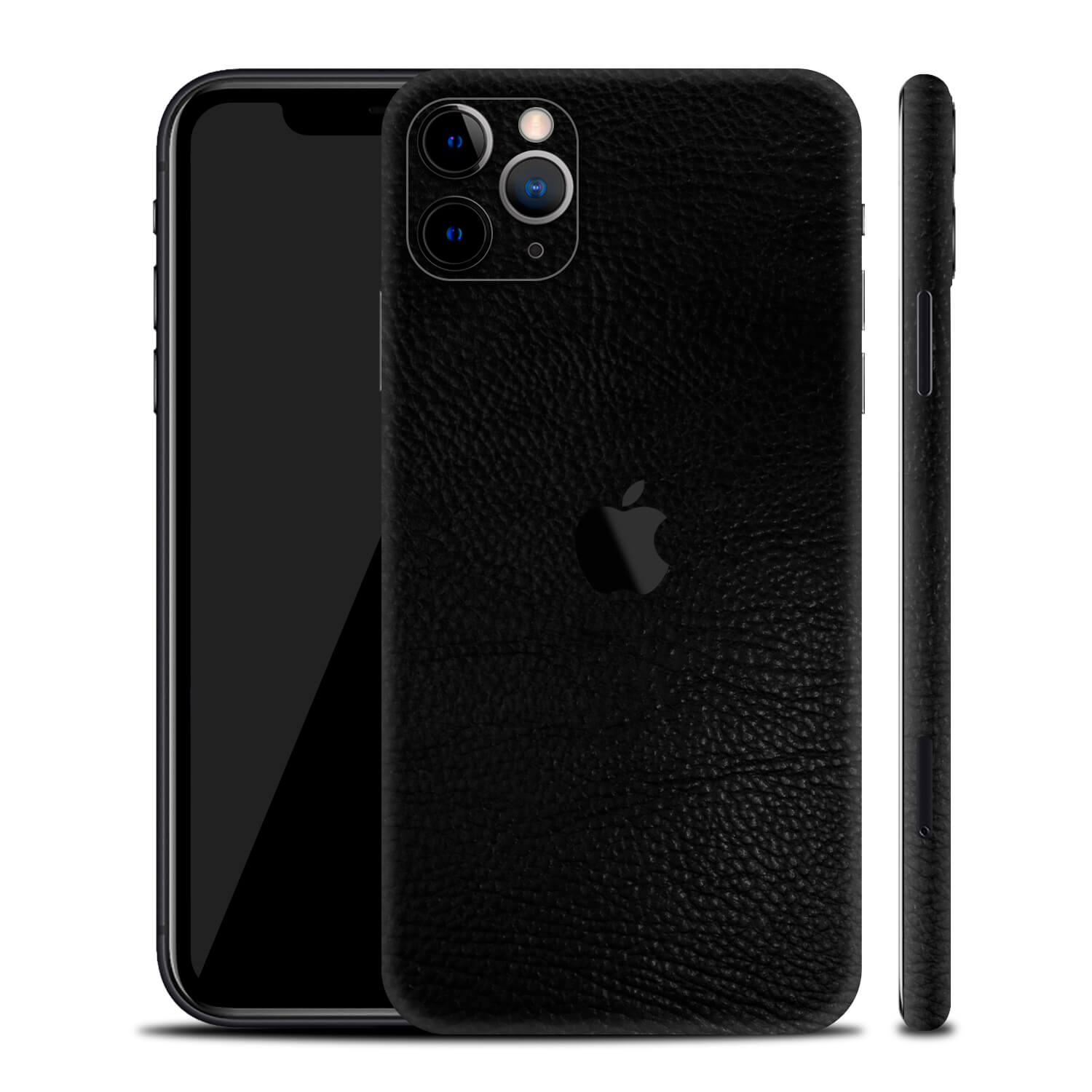 iPhone 11 Pro Max Black Leather Skins