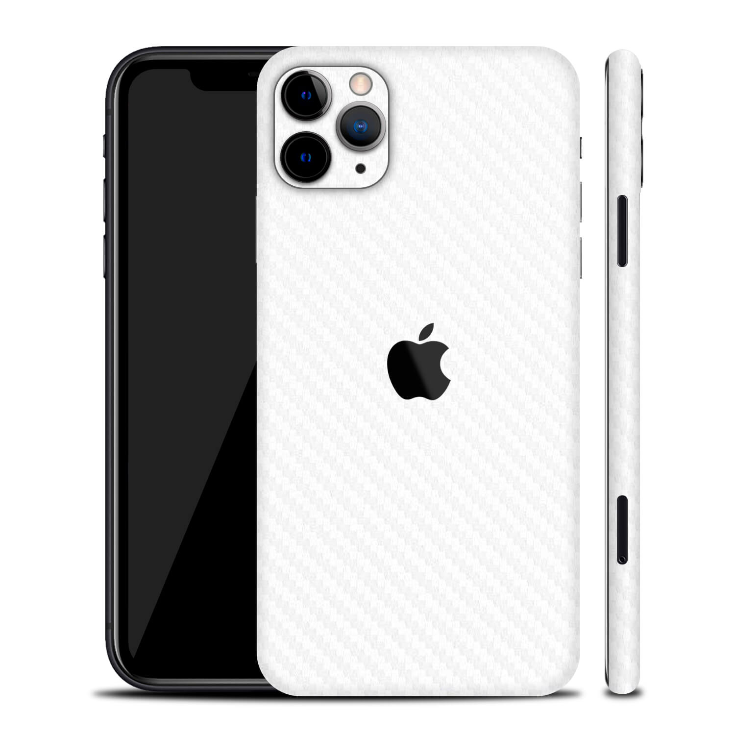 iPhone 11 Pro Max White Carbon Fibre Skins