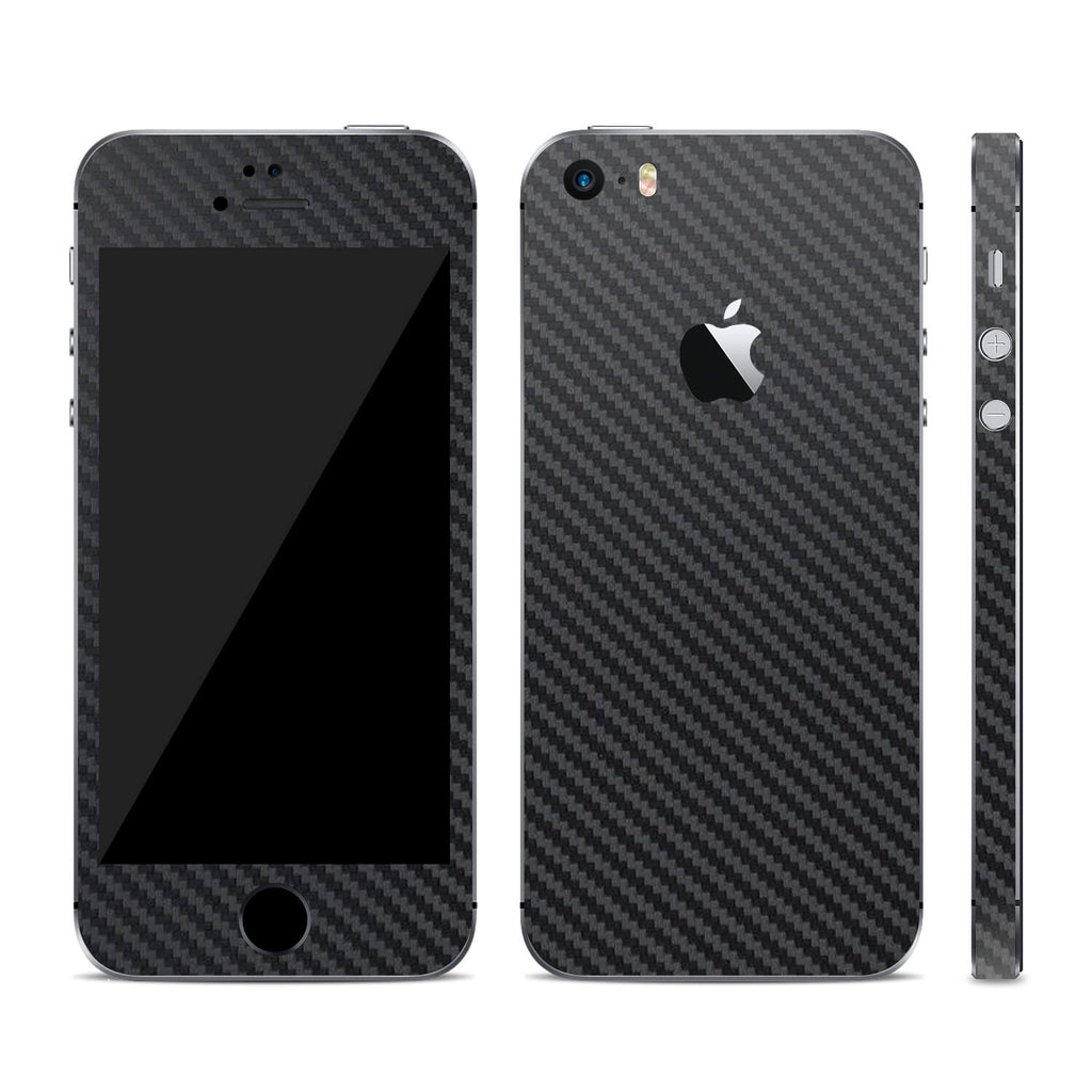 iPhone SE Black Carbon Fibre Skins
