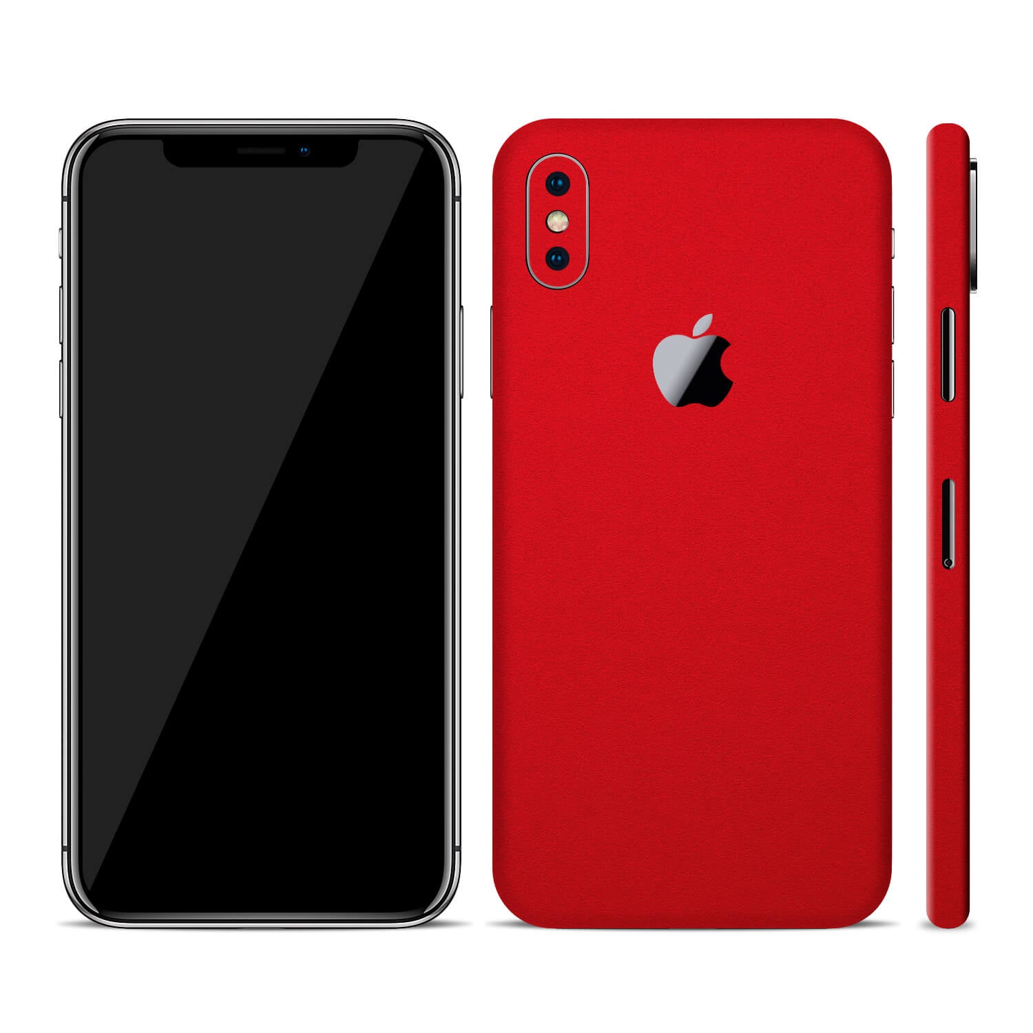 iPhone XS Textured Matt Red Skins