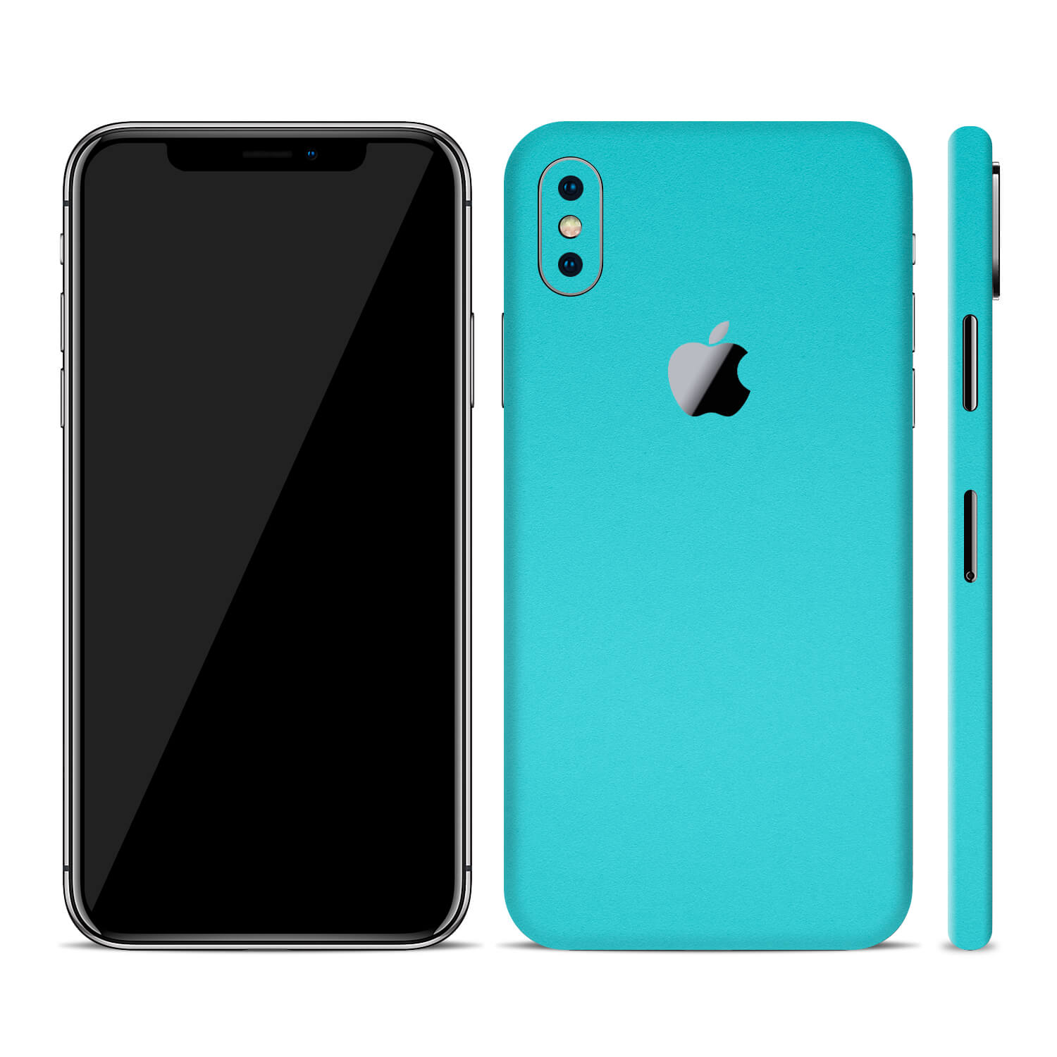 iPhone XS Max Textured Matt Turquoise Skins