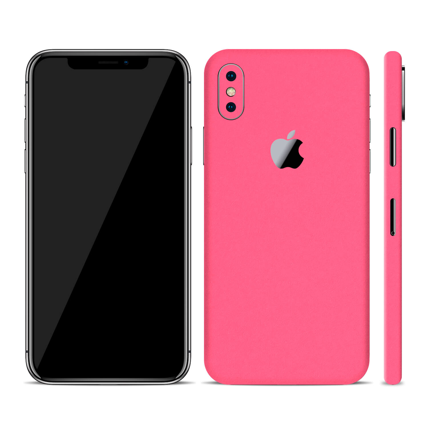 iPhone XS Max Textured Matt Pink Skins