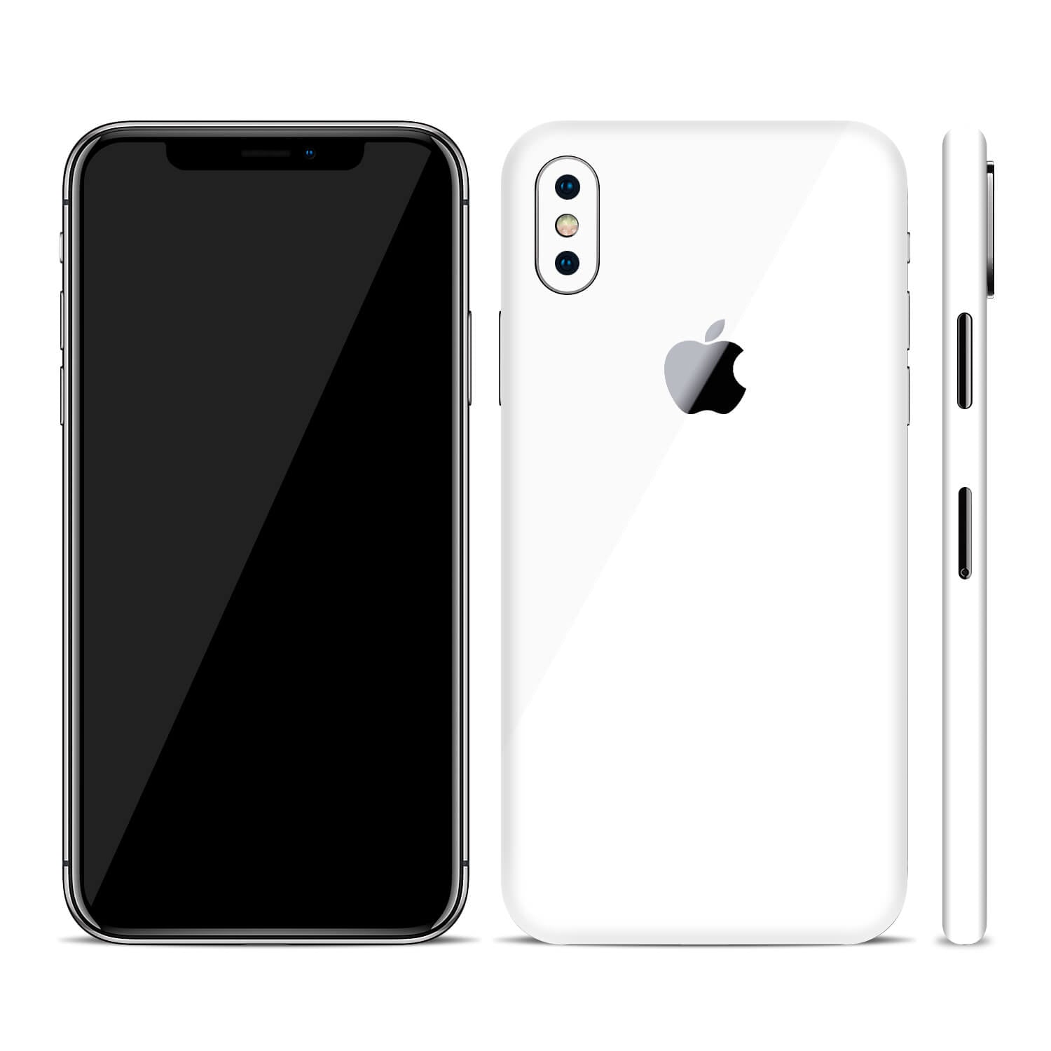 iPhone XS White Gloss Skins
