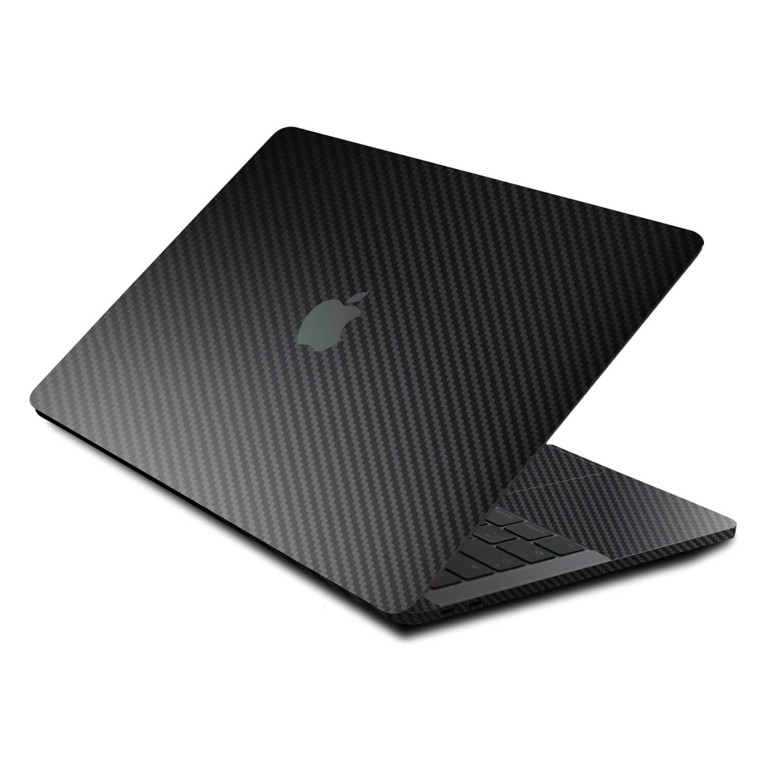 MacBook Pro 13" Skins (2022, M2) Black Carbon Fibre Skins