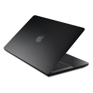 MacBook Pro 13" Skins (2022, M2) Black Carbon Fibre Skins
