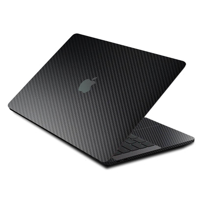 MacBook Pro 13" Skins (2022, M2) Black Carbon Fibre Skins