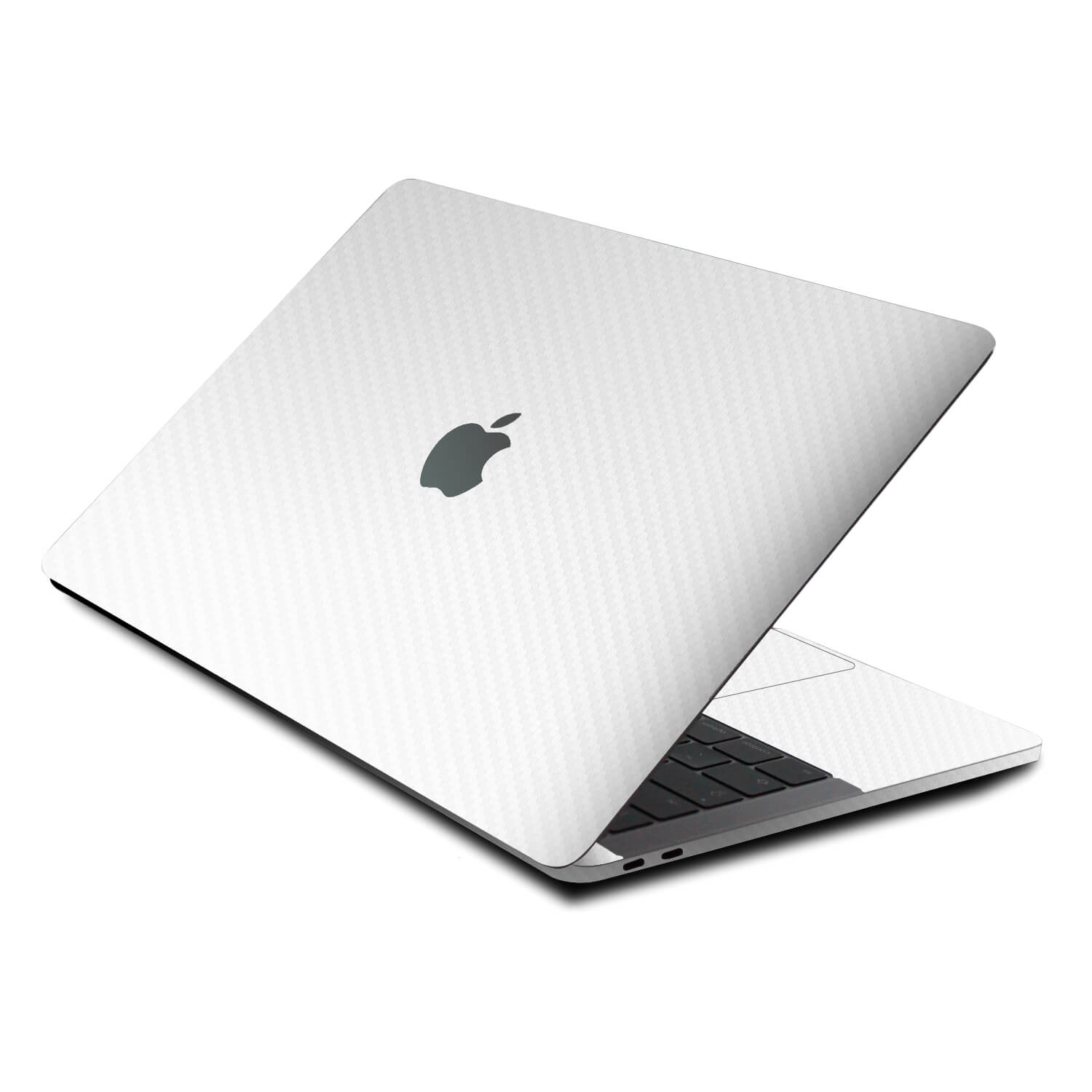 MacBook Pro 13" Skins (2020 onwards, M1) White Carbon Fibre Skins